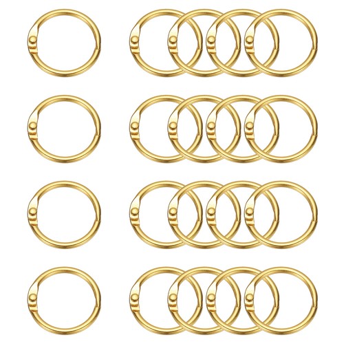 20pcs anneaux inch or - anneaux, pour
