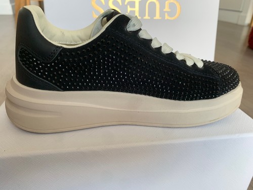 Baskets guess daim - en, noir