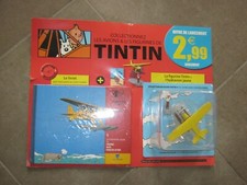 Tintin avion hydravion - avion, jaune