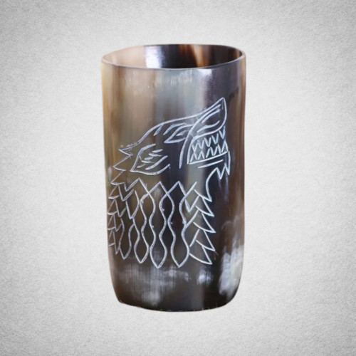 Verre corne viking fenrir - verre,