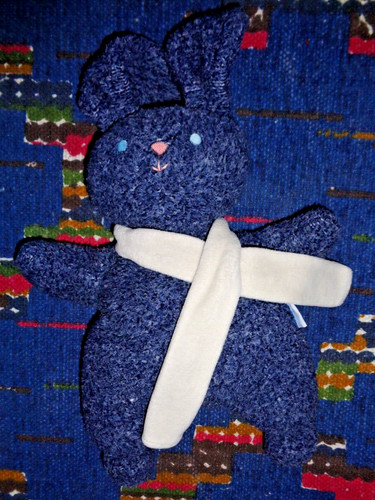 St5 doudou peluche lapin - ,