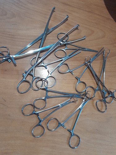 Lot pinces inox forceps - pinces,