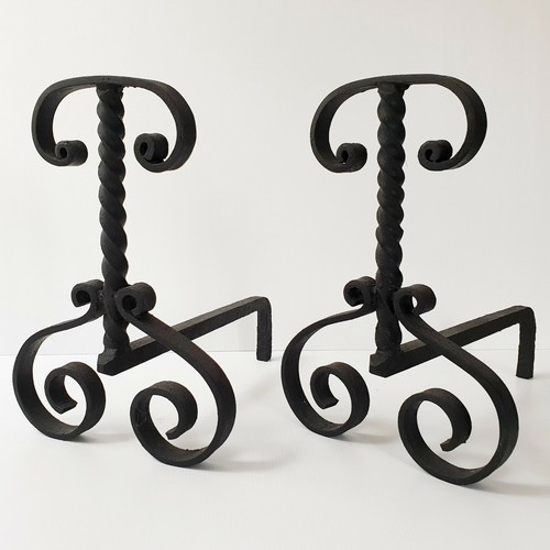 Paire chenets modernistes - paire, de