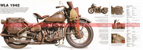 Harley davidson wla 750 - davidson, 1942