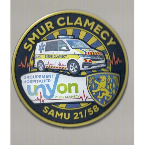 Ecussons smur clamecy samu - ecussons,