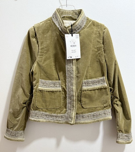 Veste zara femme velours kaki - zara,
