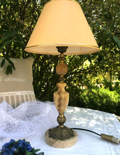 Lampe ancienne marbre - lampe, onyx