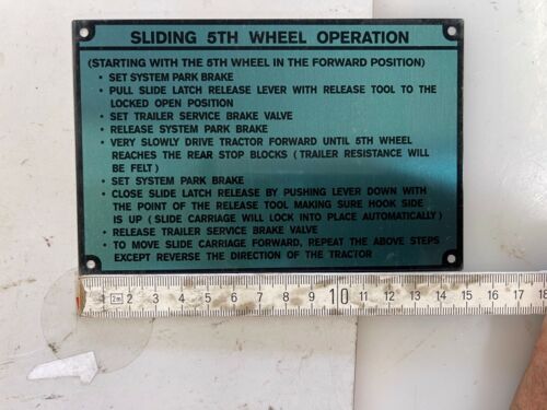 Army hmmwv reo data plaque - reo,
