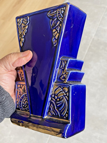 Vase art déco signé odyv - art, odyv.
