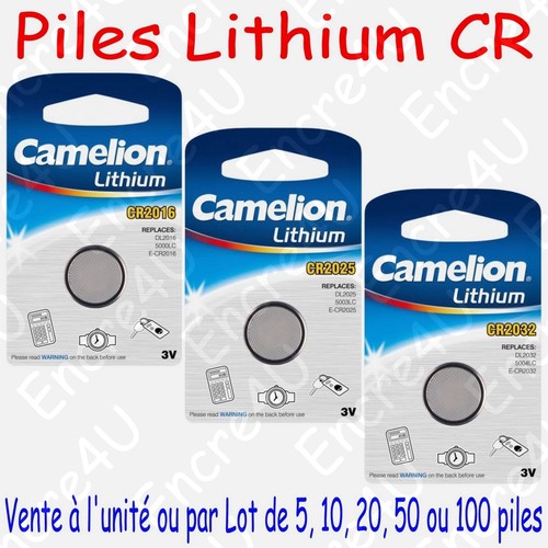 Pile bouton lithium - lithium, 3v