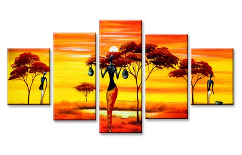Tableau sur toile silhouette - tableau,