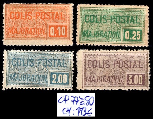 Colis postaux majoration 77 - postaux,