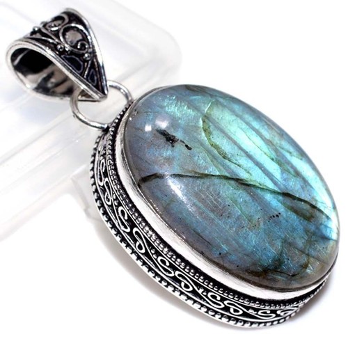 Pendentif labradorite et - pendentif, en
