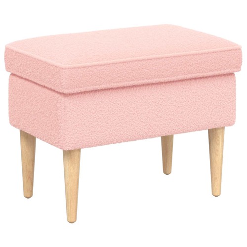 Pouf bouclé tabouret - bouclé,