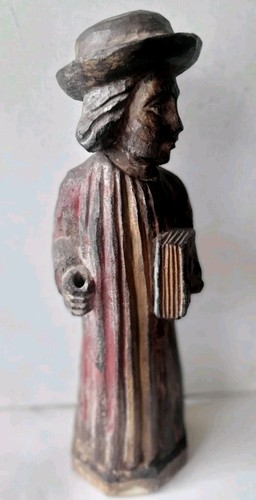 Rare statue bois religieuse - statue,