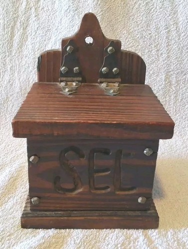 Ancienne boîte pot sel - boîte,