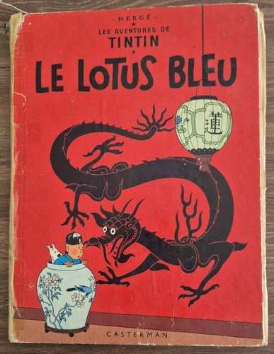 Tintin lotus bleu - bleu,