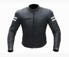 Veste cuir moto vintage - en,