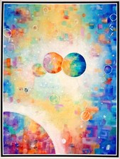 Gouache abstraite b - de, h.b