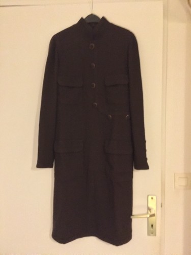 Robe manches longues marron - manches,