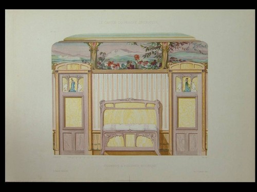 Decor art nouveau chambre - art,