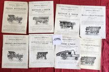 N° 18994 /    Ets MERLIN Vierzon /  16 prospectus : batteuse.machine à vapeur...