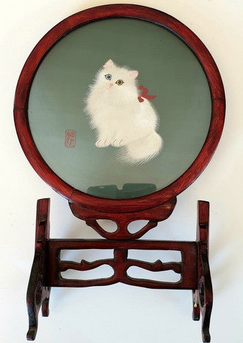 Sous verre rond chat - sous, persan