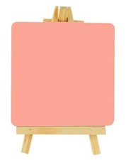 Chevalet et ardoise Rose 10x10