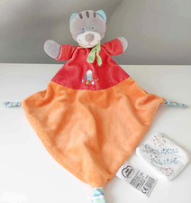 Doudou Plat/Mouchoir Chat Gris