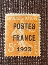 Timbre France Semeuse pré