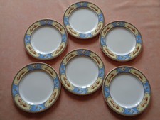 VILLEROY ET BOCH, 6 ASSIETTES PAUL BOCUSE. DÉCOR LIÈVRES CANARDS. DIAMÈTRE 21 CM