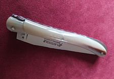 couteau Laguiole Fontenille Pataud Nature Pointe de corne lame inox 14C28N