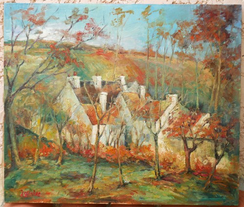 Grand tableau signé glaise - grand,