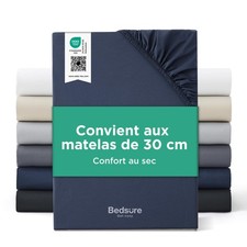 Drap Housse 200x200 Bleu