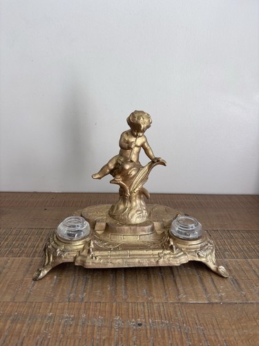 Ancien encrier double - ancien,
