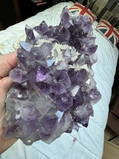 améthyste calcite cacoxénite