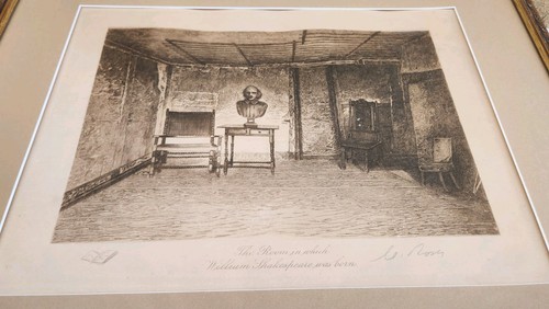 Eau forte signée - signée., room