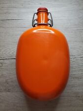 GOURDE EN METAL ORANGE VINTAGE