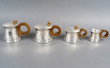 Service Thé Café Argent Art Déco Moderniste Jean Puiforcat Tea Coffee Set Silver