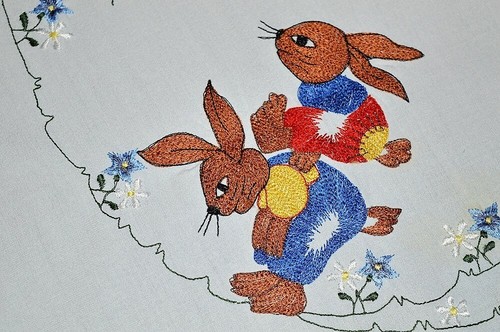 Easter bunny duo plays - bunny,