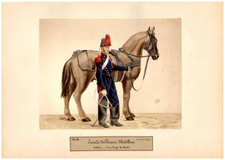 Louise Laffon, Escadron du train d'artillerie, 1866 Vintage salt print, wit