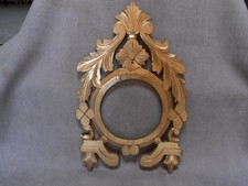 Ancien Panneau  Cadre Plaque décorative en bois sculpté doré