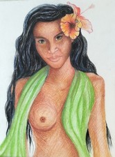 Dessin original pastel - dessin,