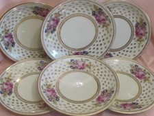 6 assiettes dessert porcelaine