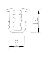Joint caoutchouc transparent 10m fenêtre porte verre