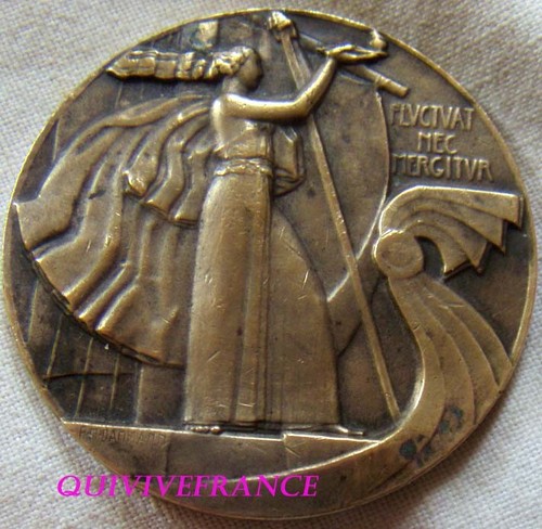 Med14914 medaille art deco - -,