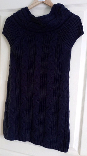 Robe pull bleu marine