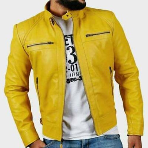 Blouson motard jaune - motard,