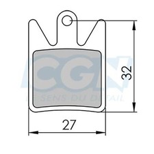 Plaquette frein vtt 22 clarks