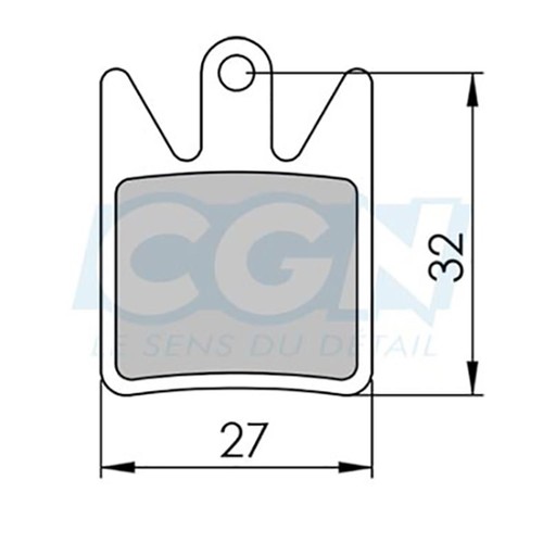 Plaquette frein vtt clarks - plaquette,